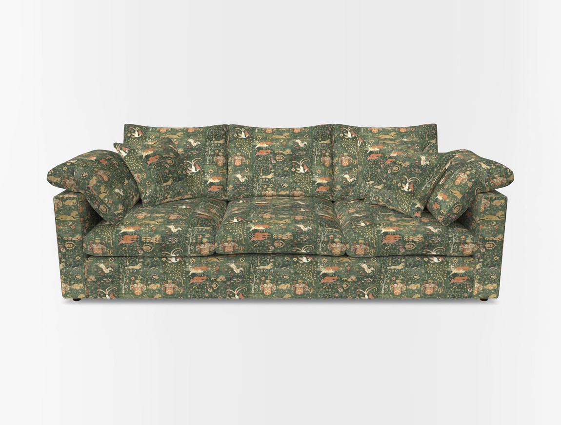 4 Seater Straight Arm Sofa