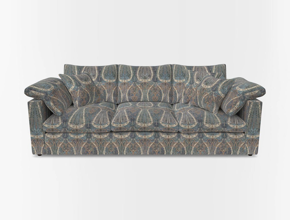 4 Seater Straight Arm Sofa