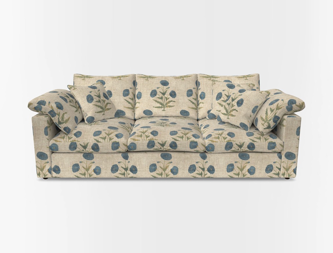 4 Seater Straight Arm Sofa