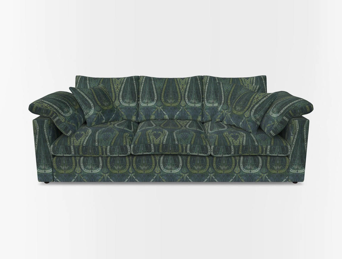 4 Seater Straight Arm Sofa