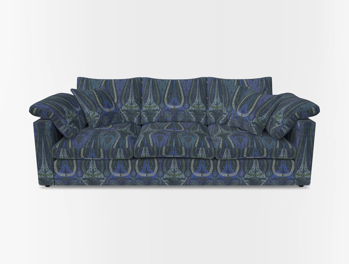 4 Seater Straight Arm Sofa