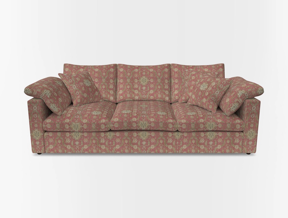 4 Seater Straight Arm Sofa