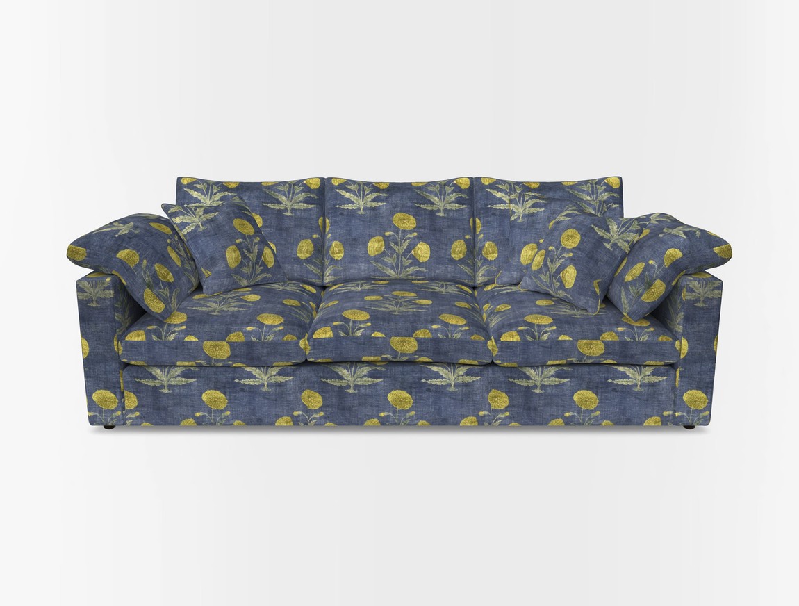 4 Seater Straight Arm Sofa