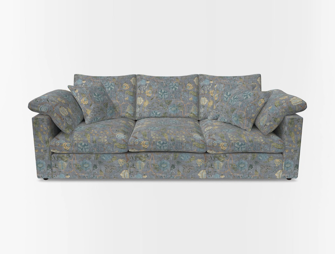 4 Seater Straight Arm Sofa