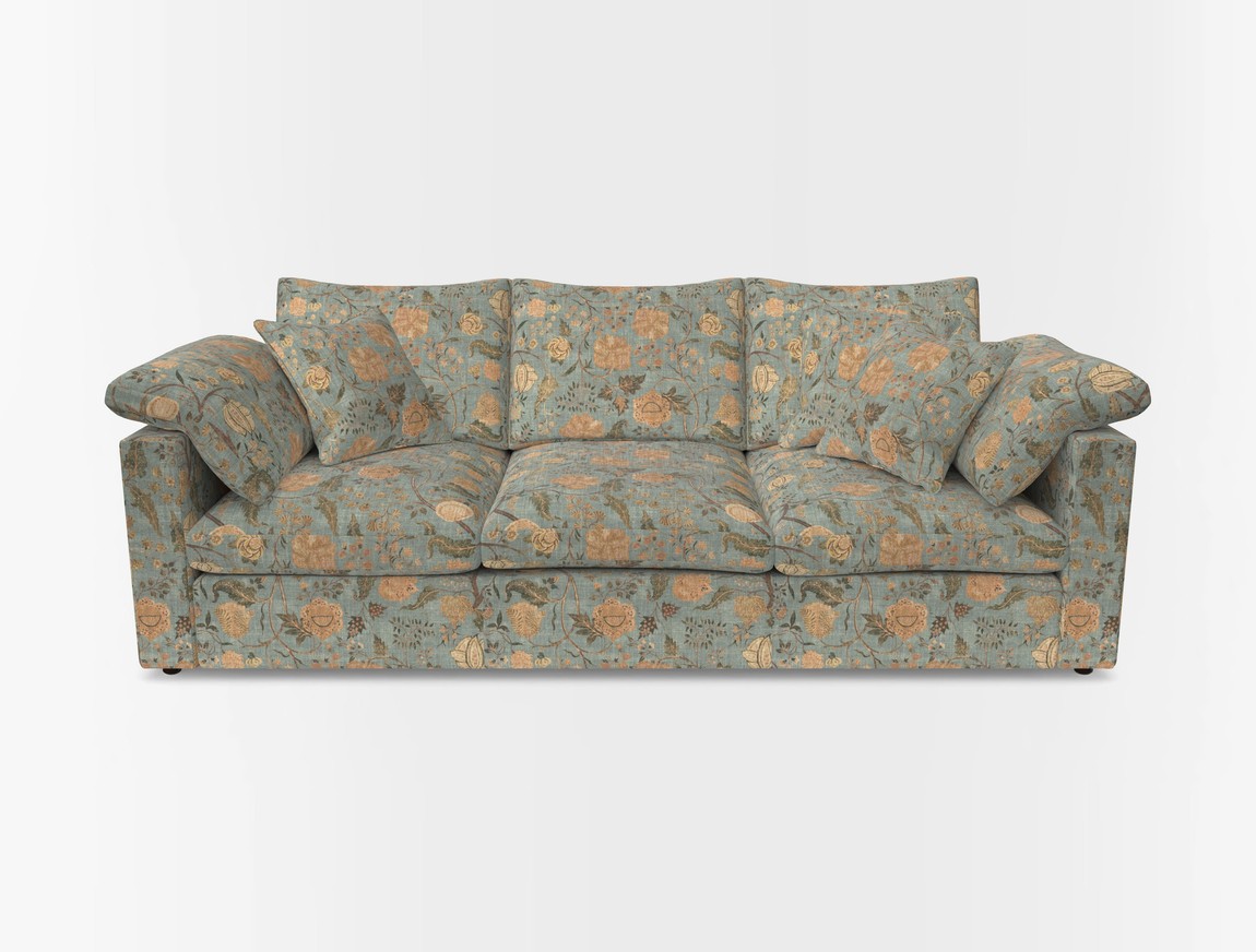 4 Seater Straight Arm Sofa