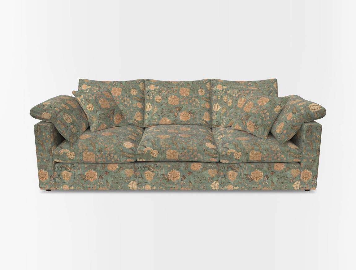 4 Seater Straight Arm Sofa