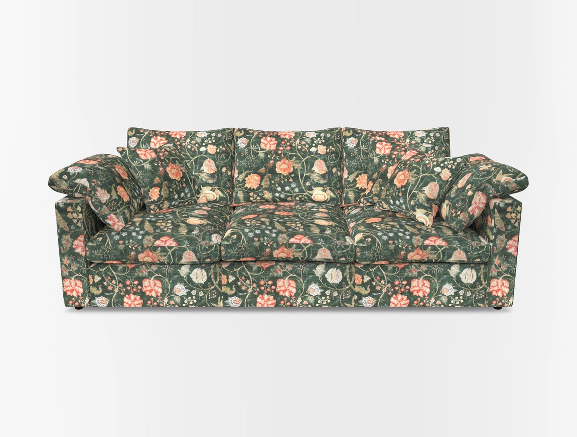 4 Seater Straight Arm Sofa