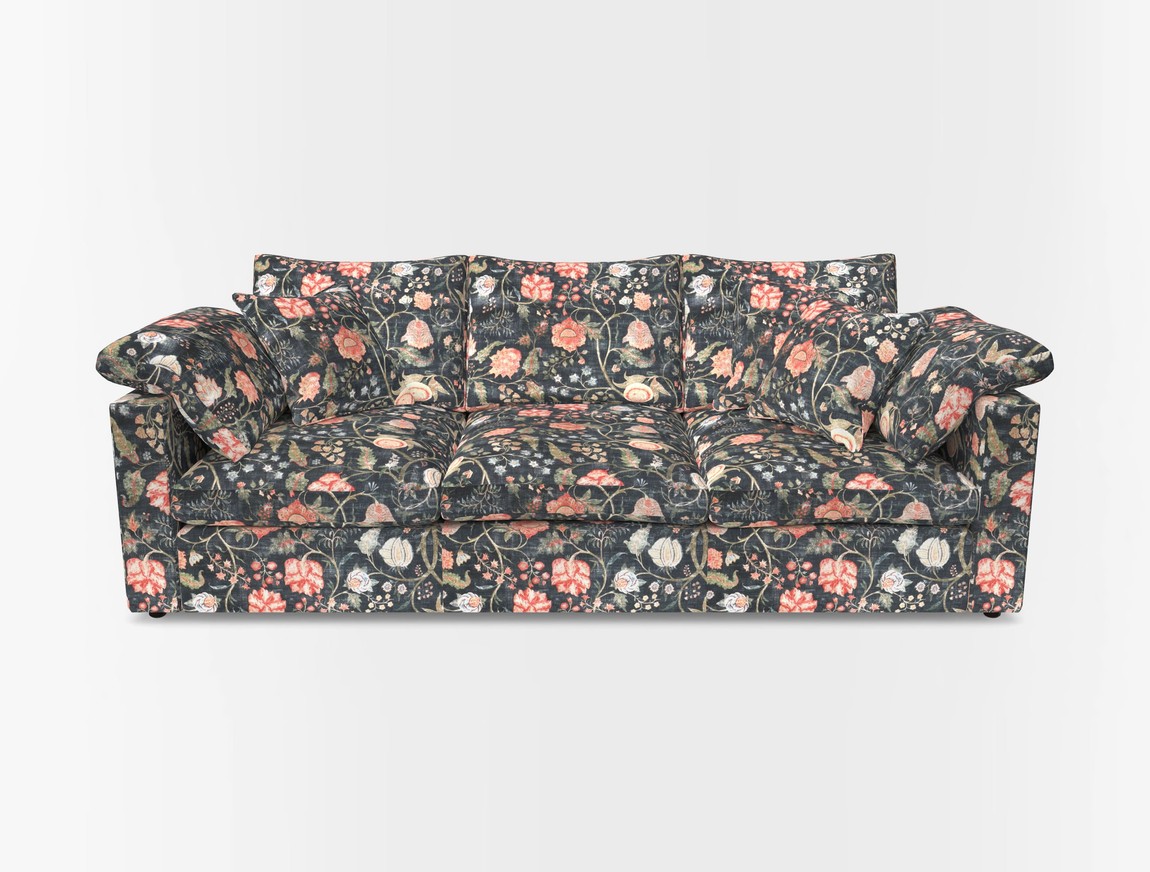 4 Seater Straight Arm Sofa