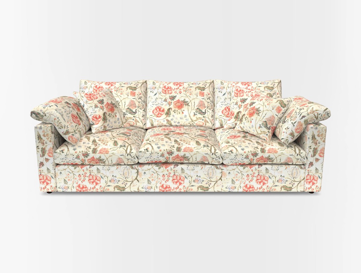 4 Seater Straight Arm Sofa