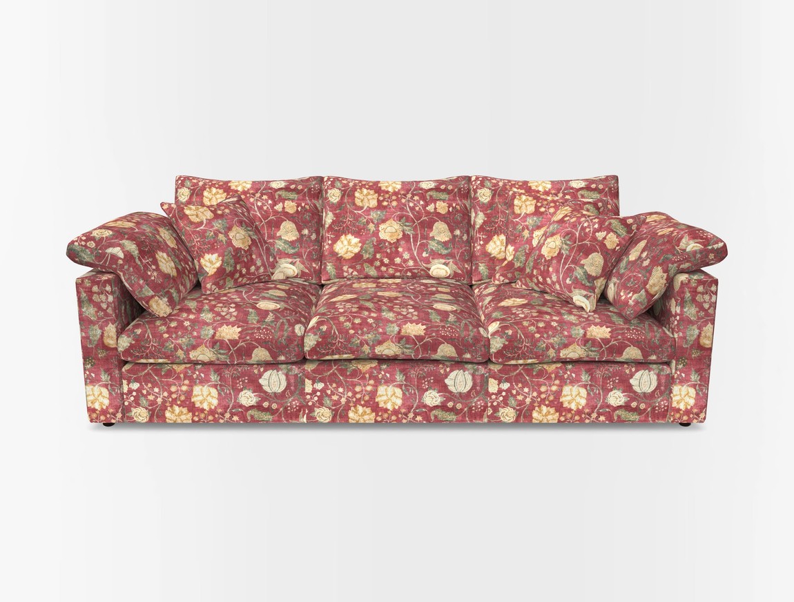 4 Seater Straight Arm Sofa