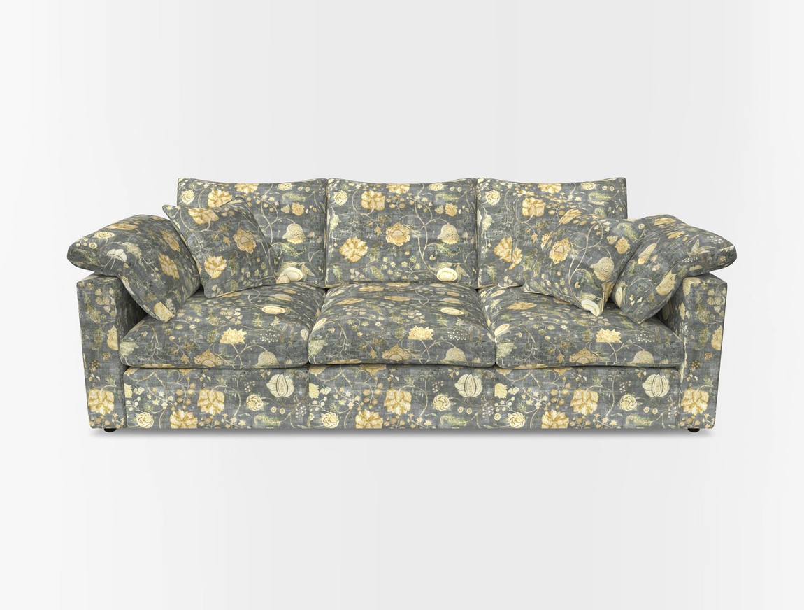 4 Seater Straight Arm Sofa