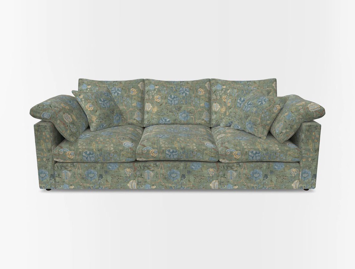 4 Seater Straight Arm Sofa