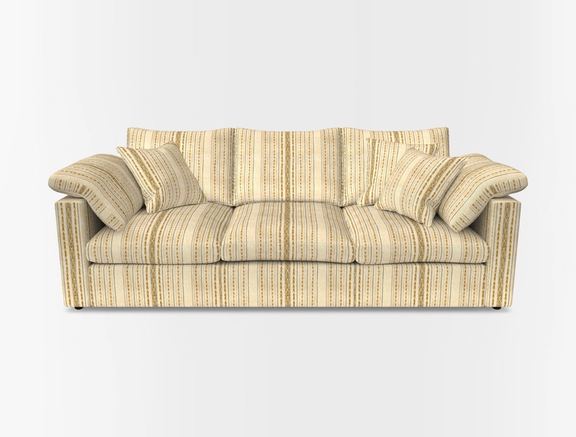 4 Seater Straight Arm Sofa