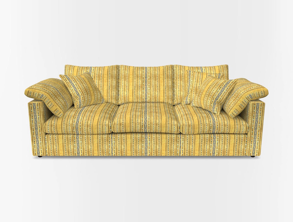 4 Seater Straight Arm Sofa