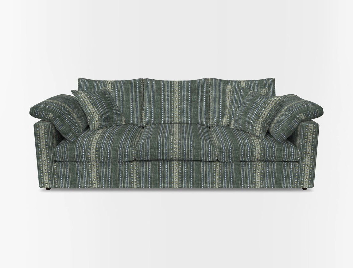4 Seater Straight Arm Sofa