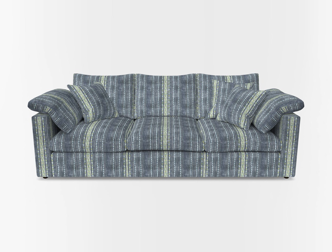 4 Seater Straight Arm Sofa