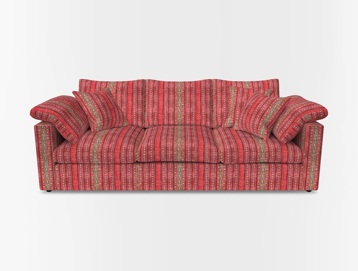 4 Seater Straight Arm Sofa