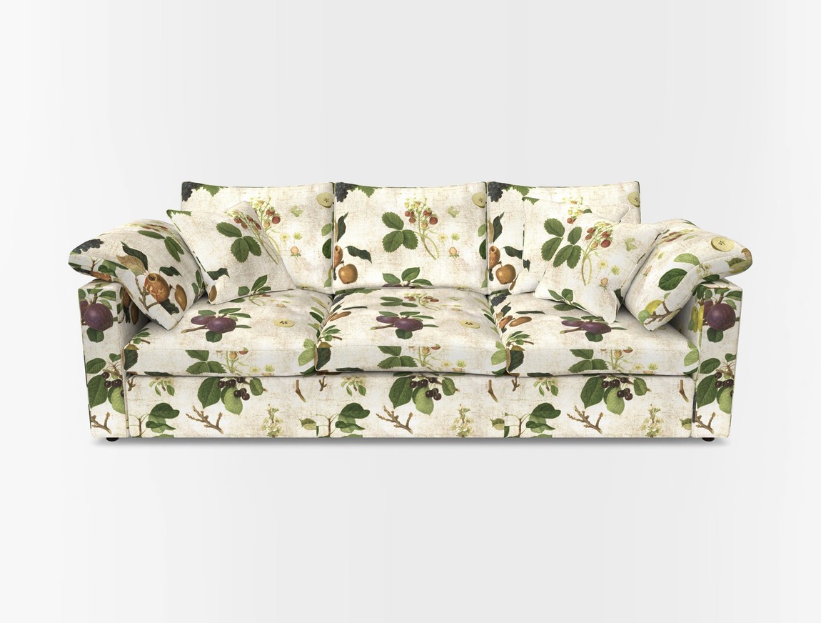 4 Seater Straight Arm Sofa