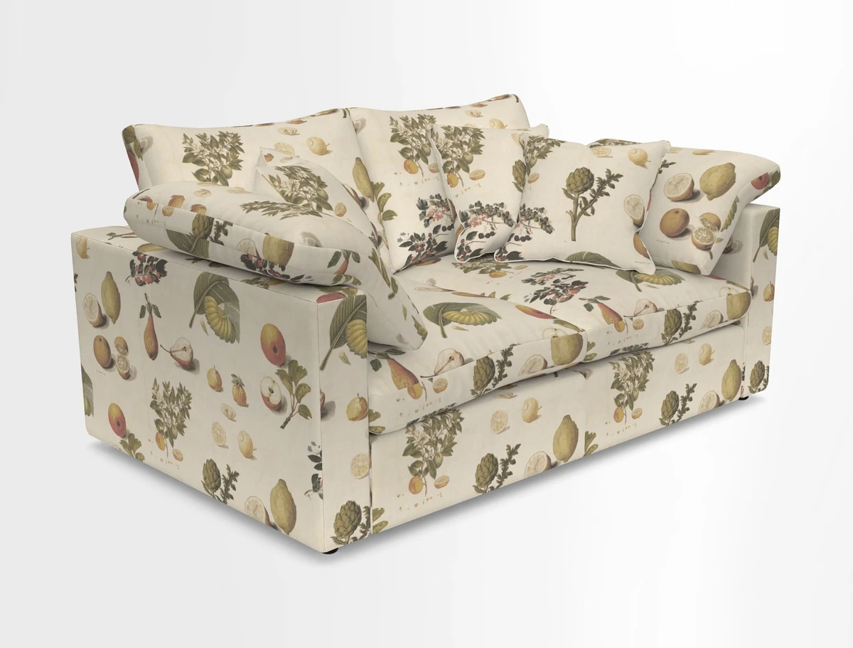Big Softie Straight Arm 3 Seater Sofa in Sahara Chalk