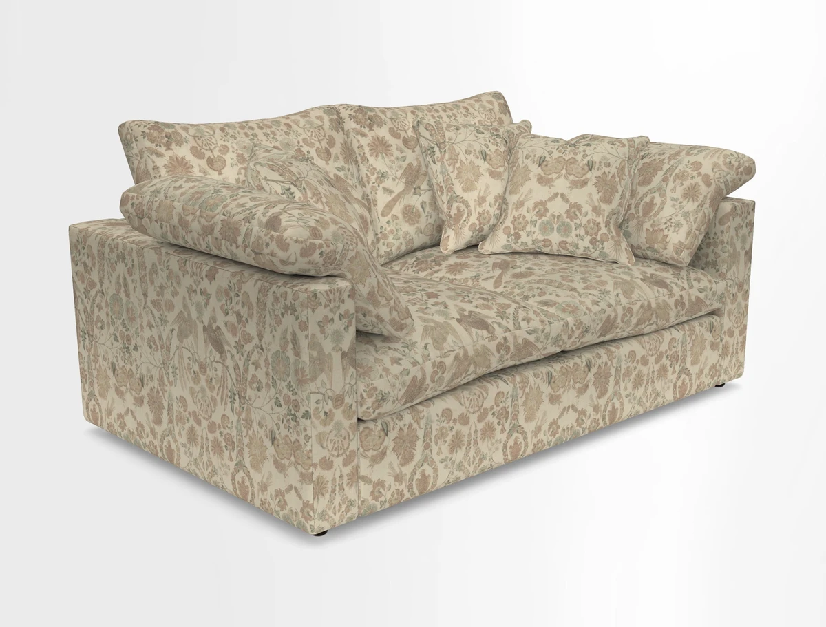 Big Softie Straight Arm 3 Seater Sofa in Sahara Chalk