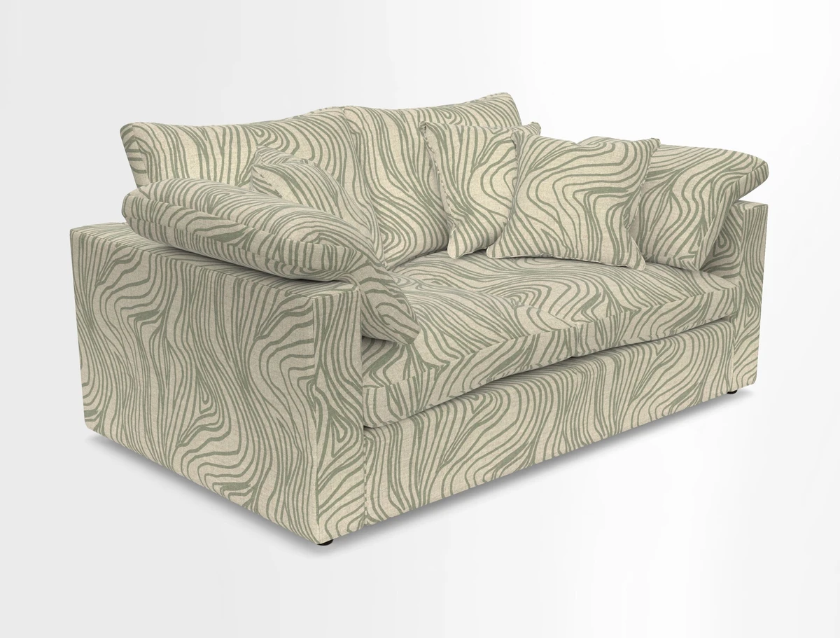 Big Softie Straight Arm 3 Seater Sofa in Sahara Chalk
