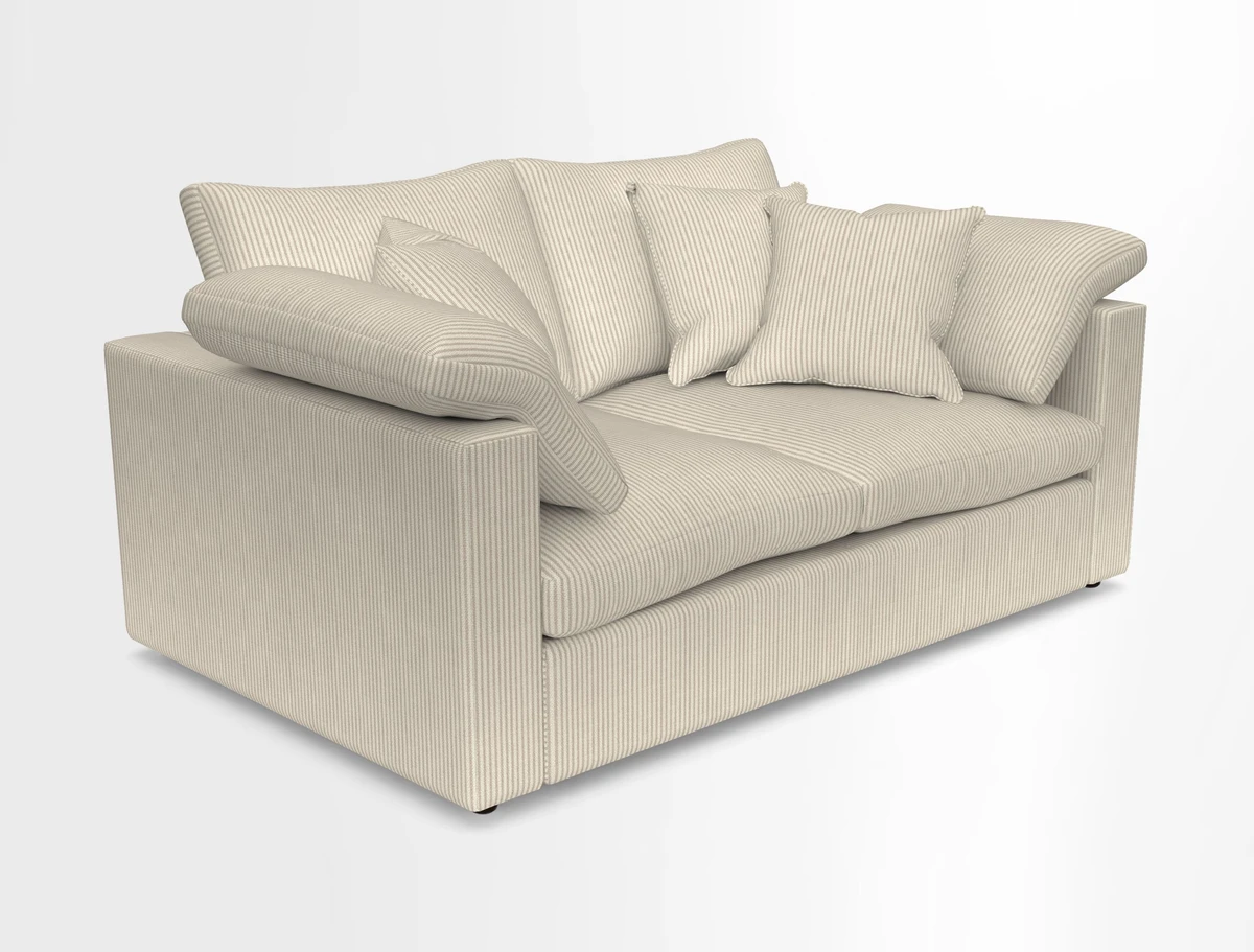 Big Softie Straight Arm 3 Seater Sofa in Sahara Chalk