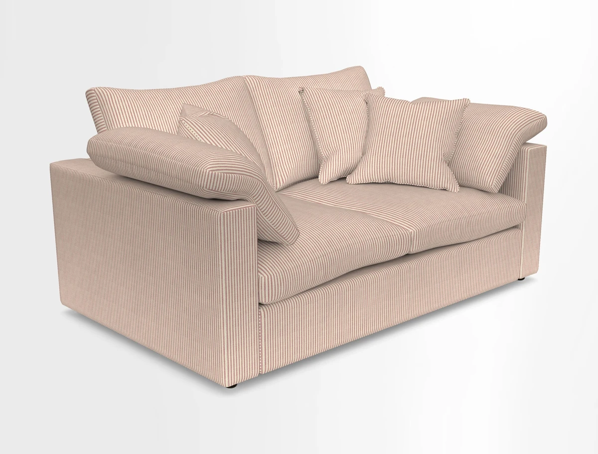 Big Softie Straight Arm 3 Seater Sofa in Sahara Chalk