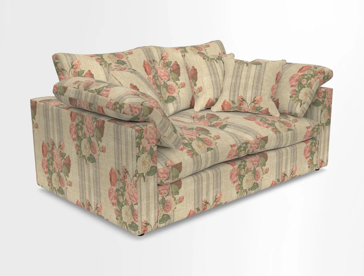 Big Softie Straight Arm 3 Seater Sofa in Sahara Chalk