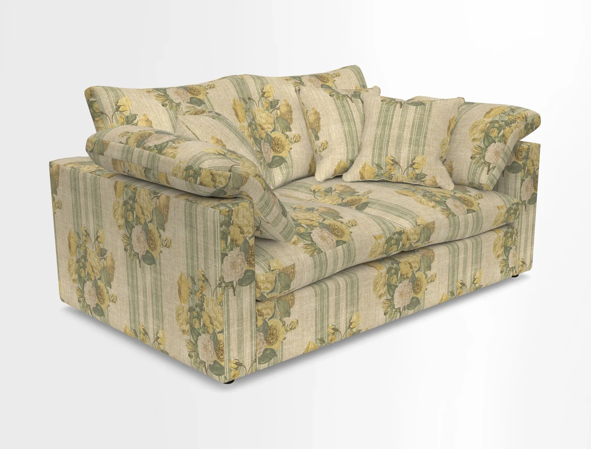 Big Softie Straight Arm 3 Seater Sofa in Sahara Chalk
