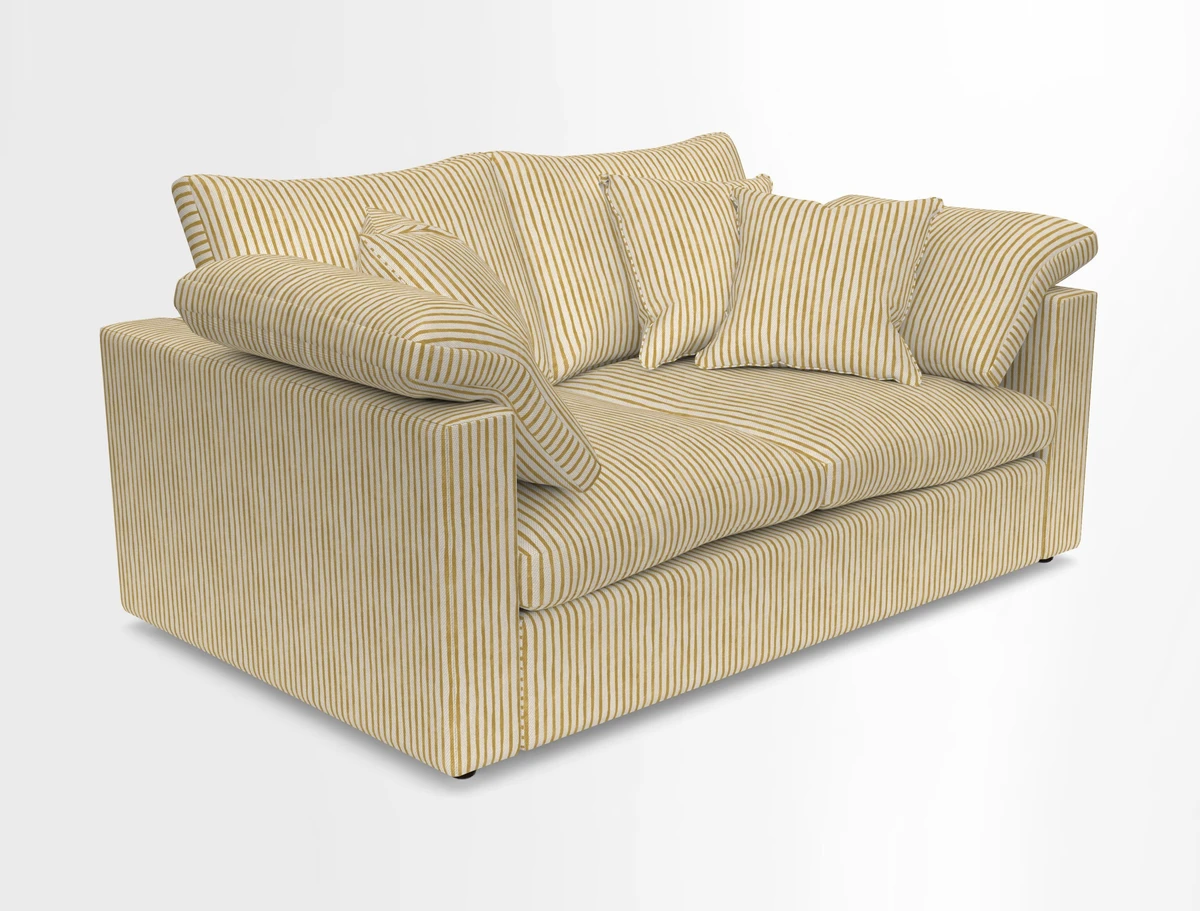 Big Softie Straight Arm 3 Seater Sofa in Sahara Chalk