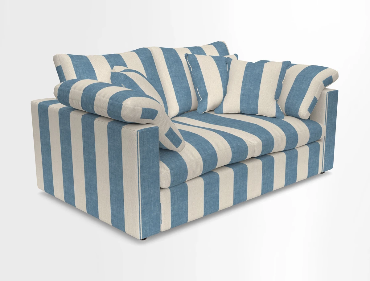 Big Softie Straight Arm 3 Seater Sofa in Sahara Chalk