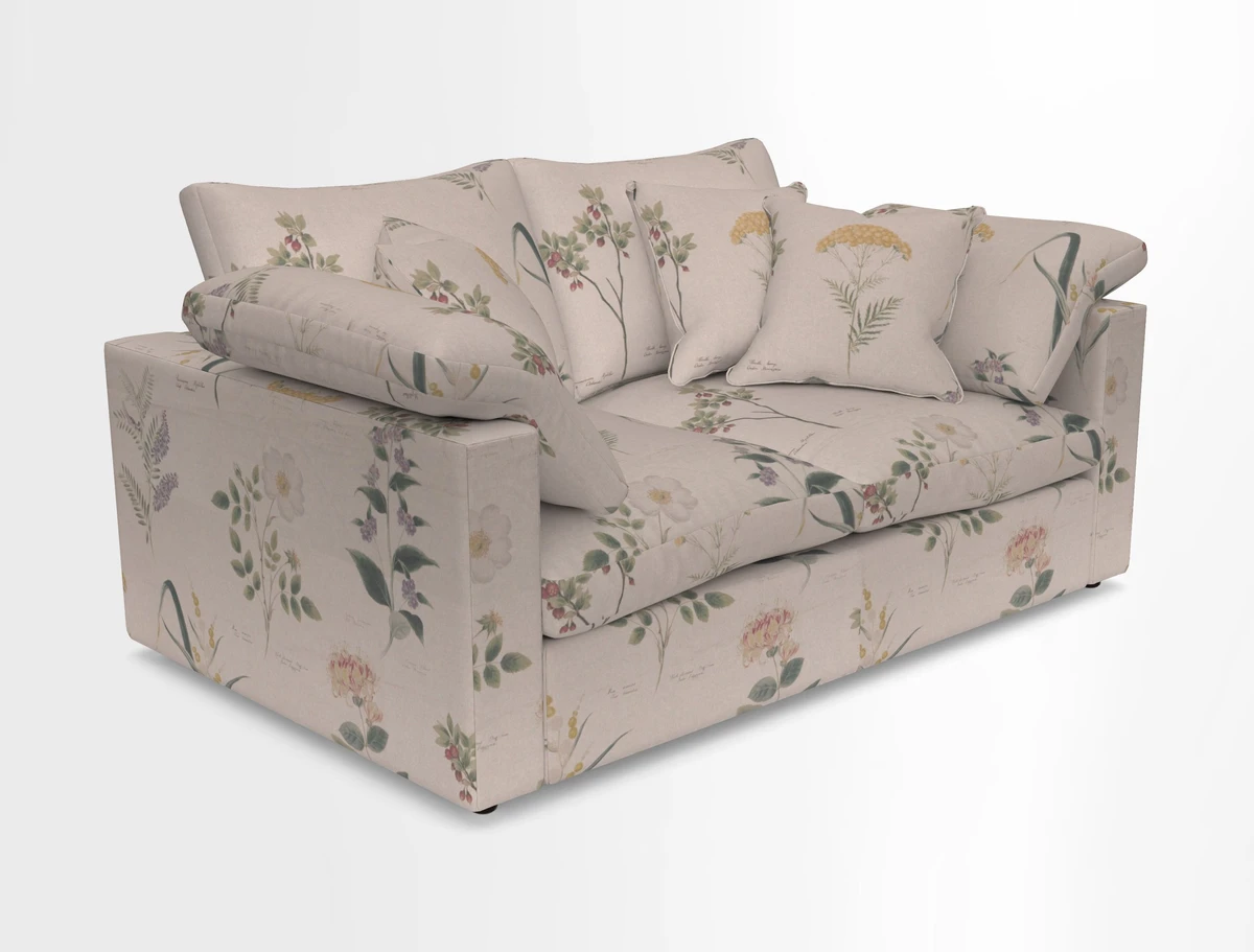 Big Softie Straight Arm 3 Seater Sofa in Sahara Chalk