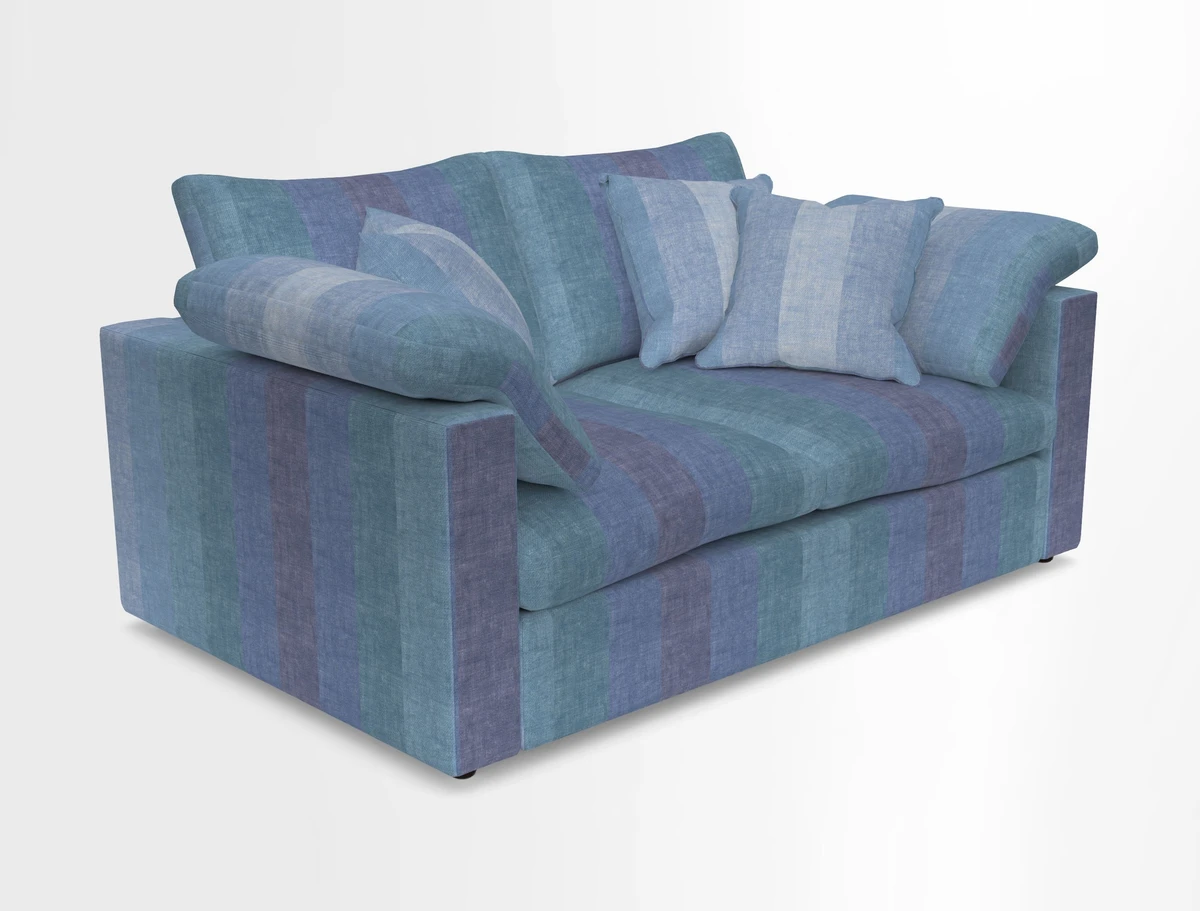 Big Softie Straight Arm 3 Seater Sofa in Sahara Chalk