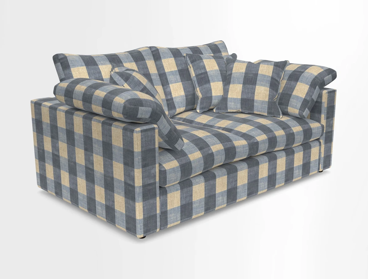 Big Softie Straight Arm 3 Seater Sofa in Sahara Chalk