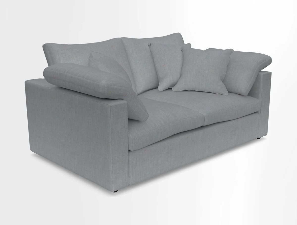 Big Softie Straight Arm 3 Seater Sofa in Sahara Chalk