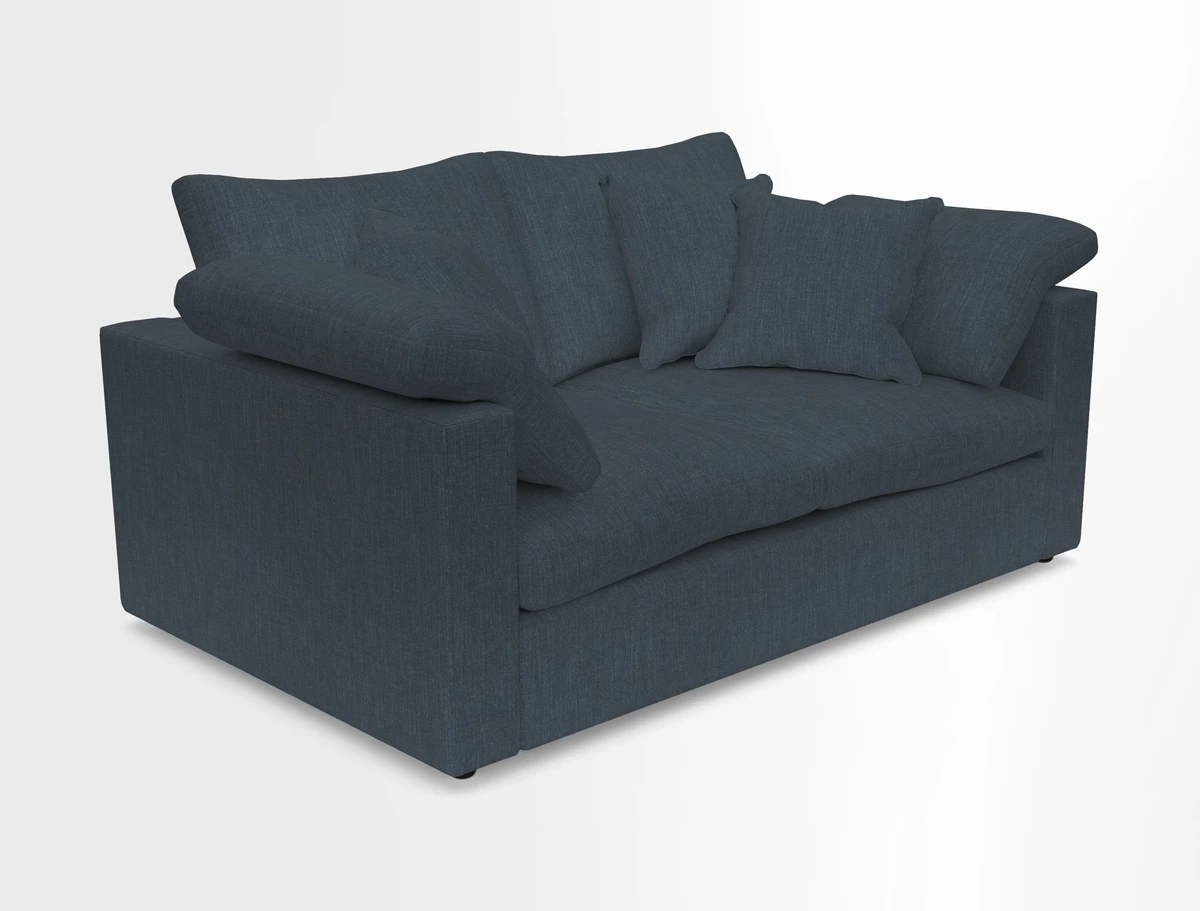 Big Softie Straight Arm 3 Seater Sofa in Sahara Chalk