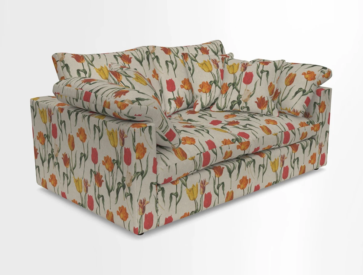 Big Softie Straight Arm 3 Seater Sofa in Sahara Chalk