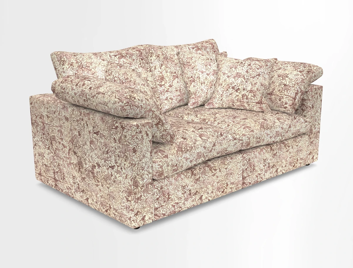 Big Softie Straight Arm 3 Seater Sofa in Sahara Chalk