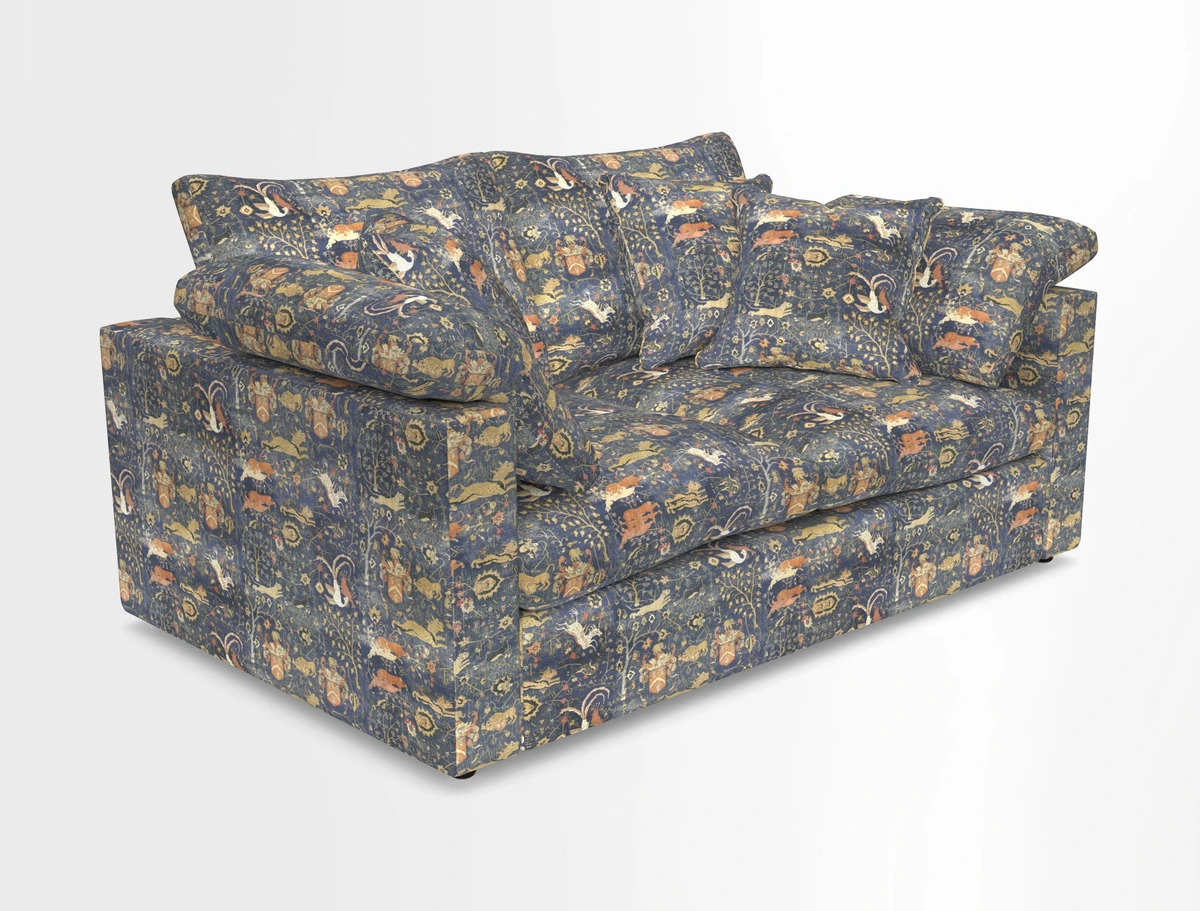 Big Softie Straight Arm 3 Seater Sofa in Sahara Chalk