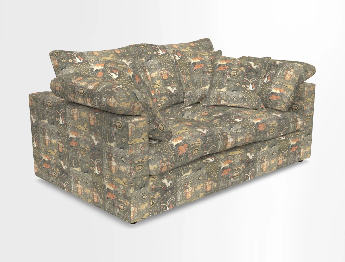 Big Softie Straight Arm 3 Seater Sofa in Sahara Chalk