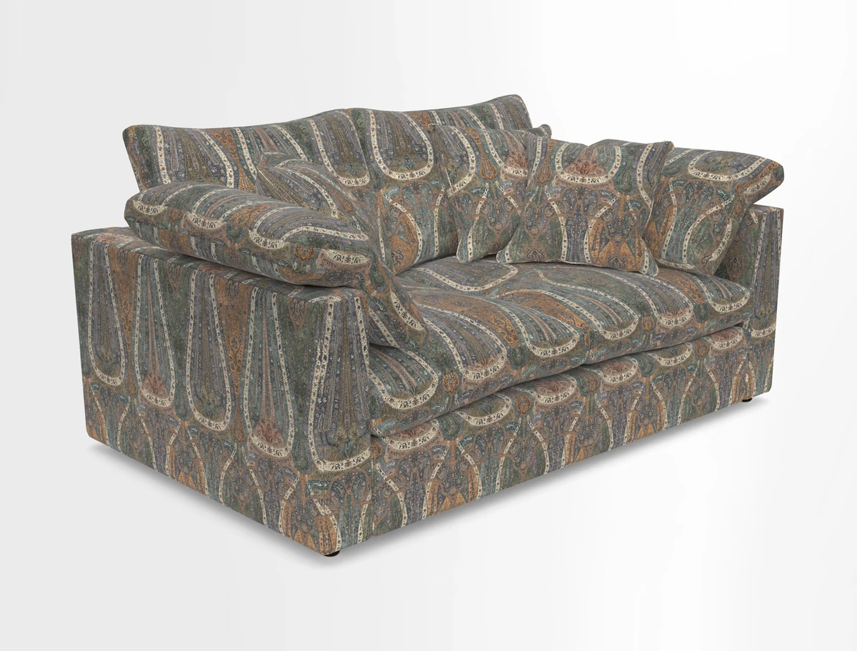 Big Softie Straight Arm 3 Seater Sofa in Sahara Chalk