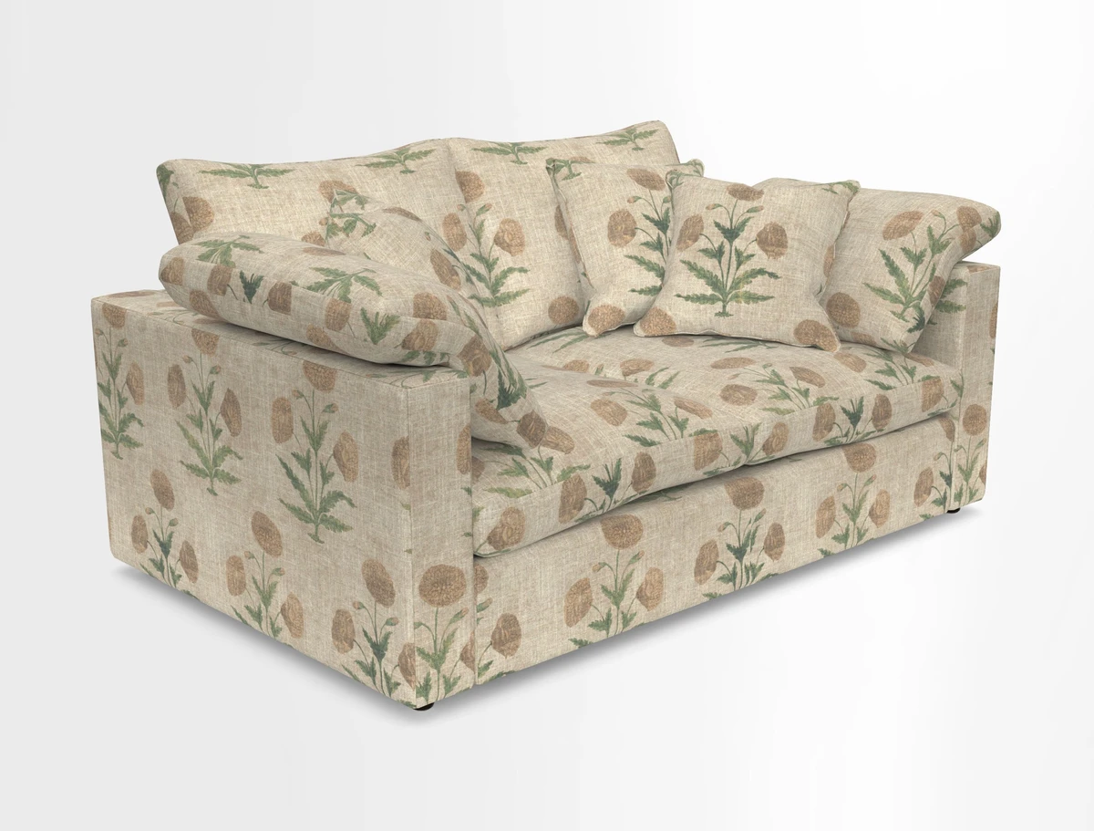 Big Softie Straight Arm 3 Seater Sofa in Sahara Chalk