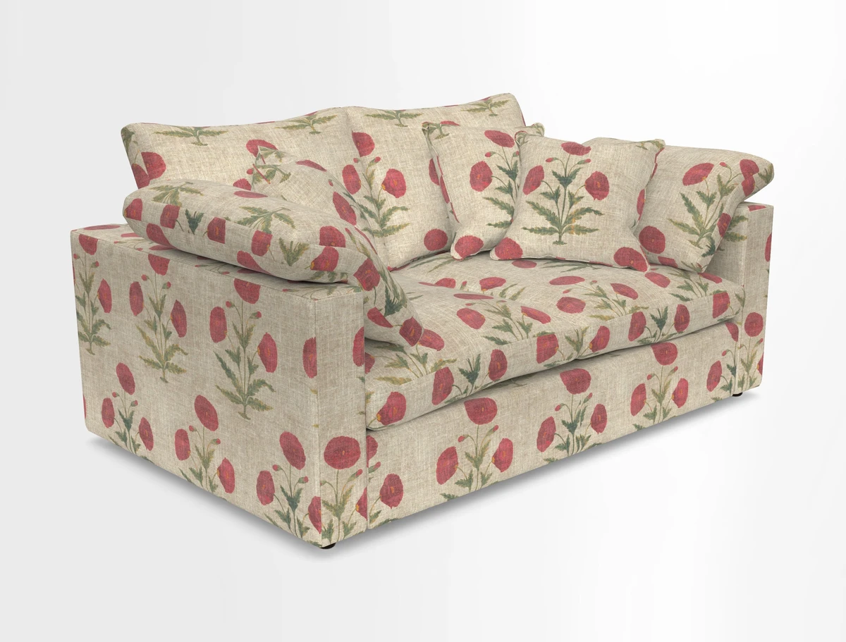 Big Softie Straight Arm 3 Seater Sofa in Sahara Chalk