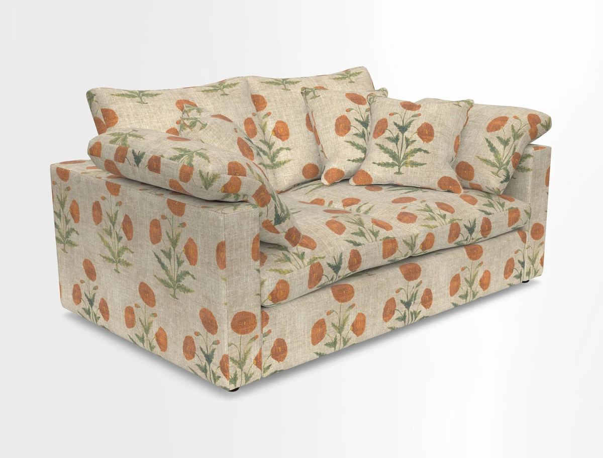 Big Softie Straight Arm 3 Seater Sofa in Sahara Chalk