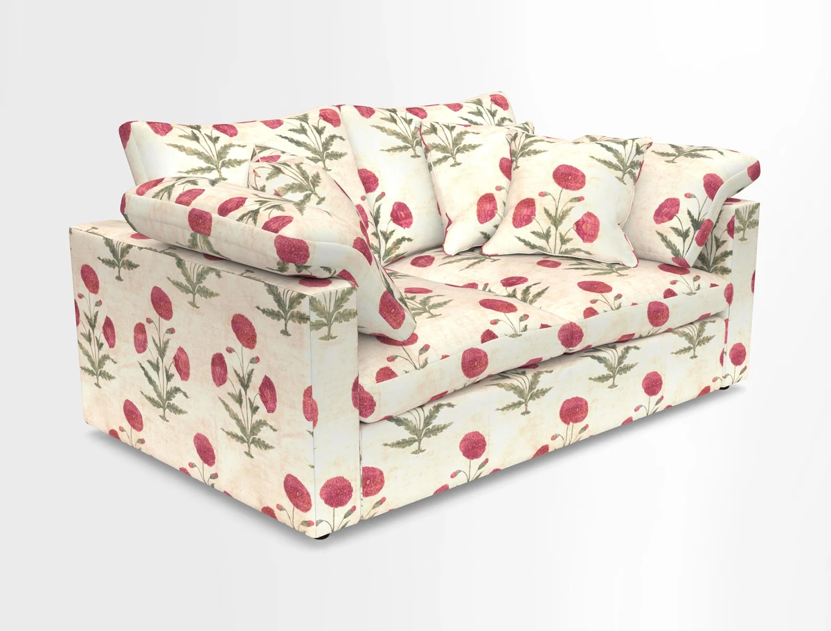 Big Softie Straight Arm 3 Seater Sofa in Sahara Chalk