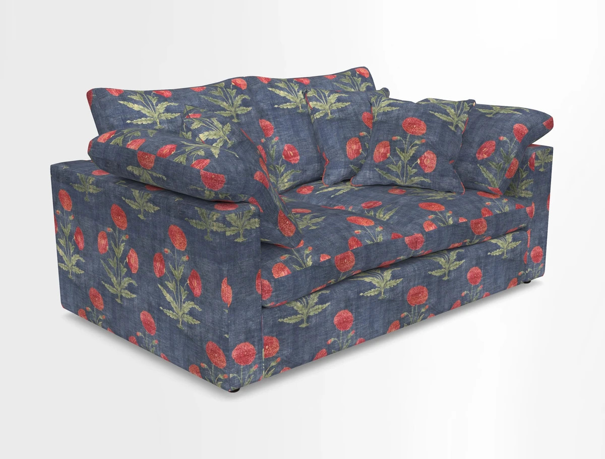 Big Softie Straight Arm 3 Seater Sofa in Sahara Chalk