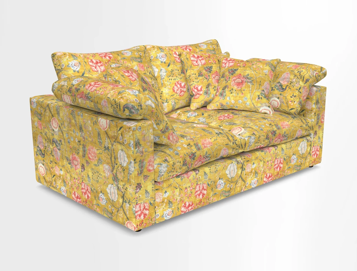 Big Softie Straight Arm 3 Seater Sofa in Sahara Chalk