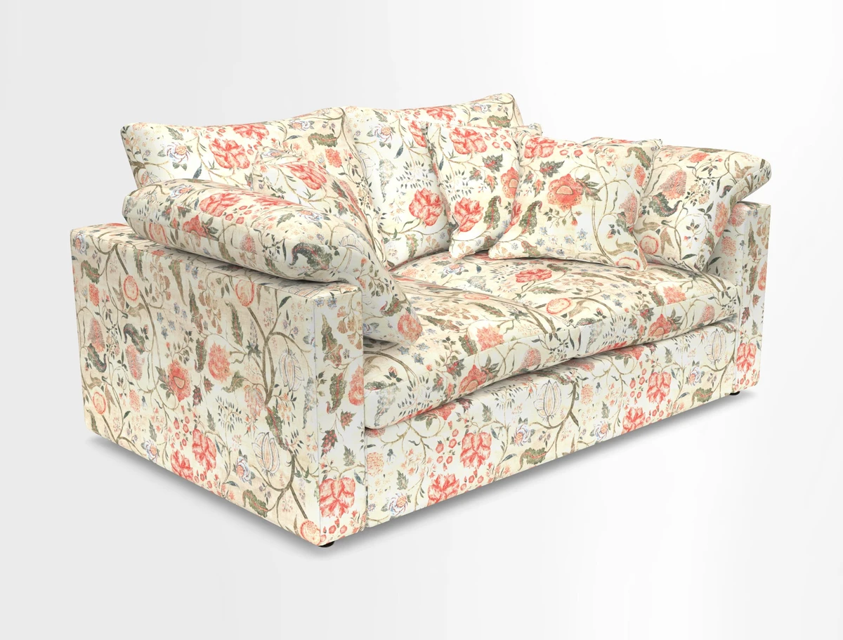 Big Softie Straight Arm 3 Seater Sofa in Sahara Chalk