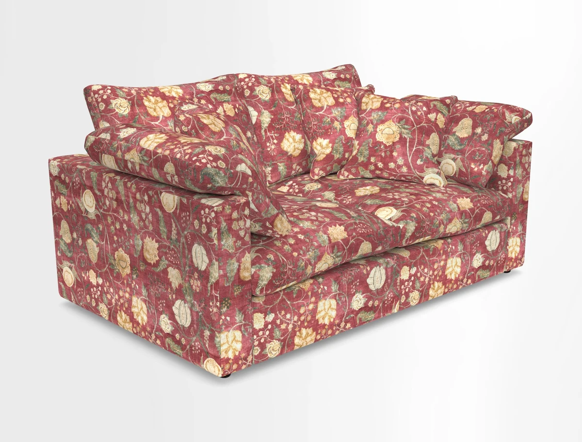 Big Softie Straight Arm 3 Seater Sofa in Sahara Chalk