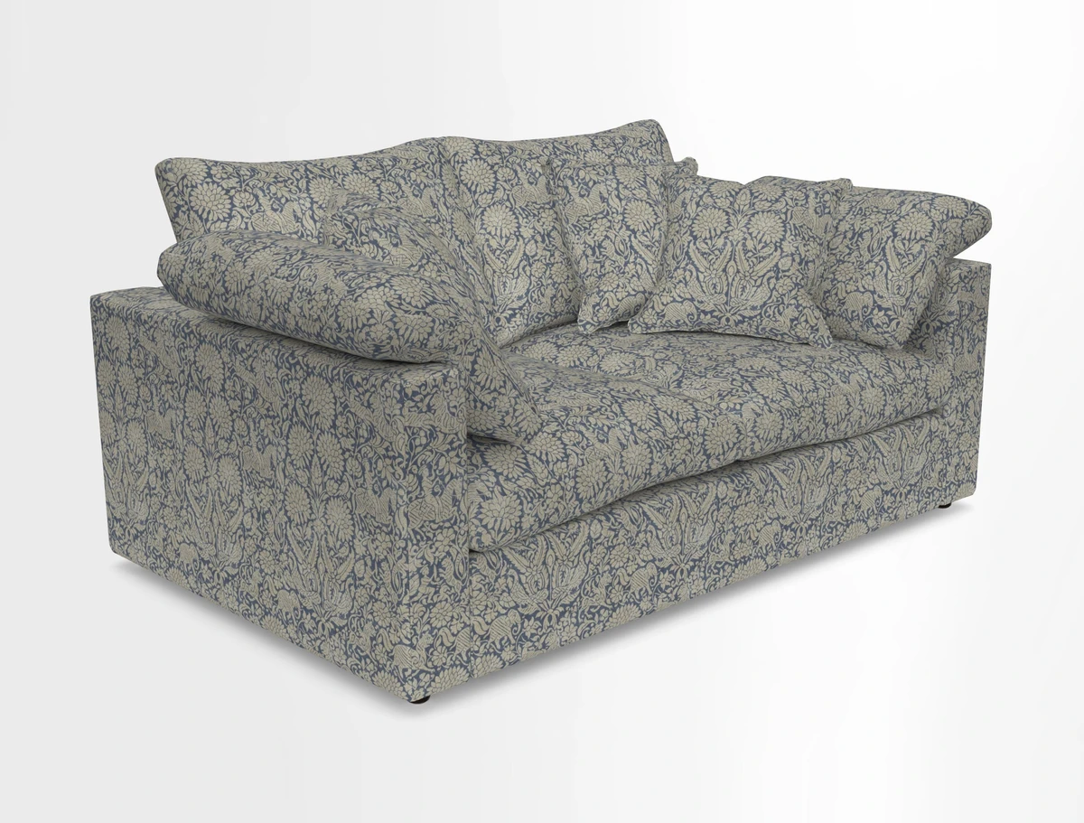 Big Softie Straight Arm 3 Seater Sofa in Sahara Chalk